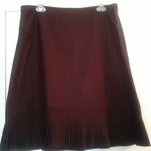 George Brown Pleated Trumpet Skirt
